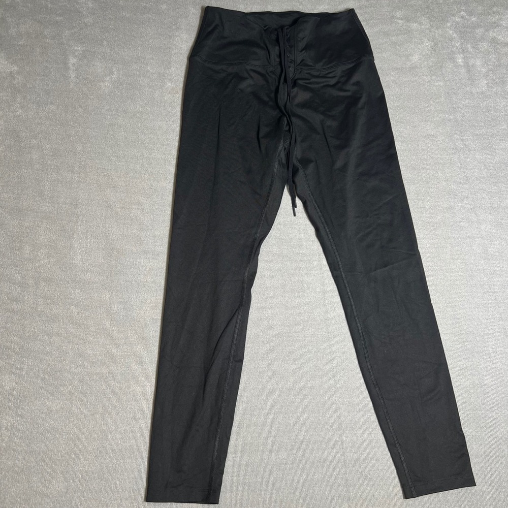 Victoria's Secret PINK Ultimate Lace Up High Waisted Leggings Black Large